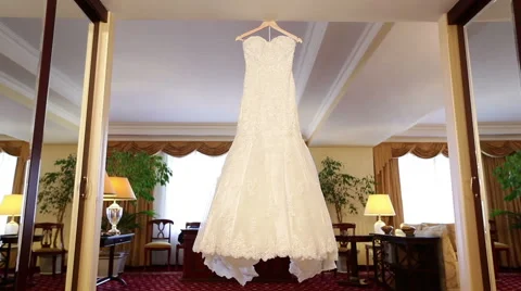 Wedding dress Vídeos de archivo 40834234