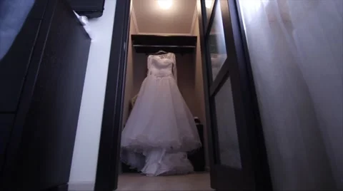 Wedding Dress Stock Footage 41860862