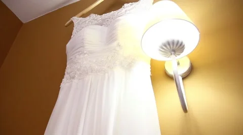 Wedding Dress Stock Footage 43191979