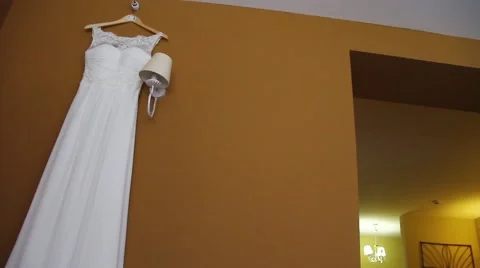 Wedding Dress Stock Footage 43214150