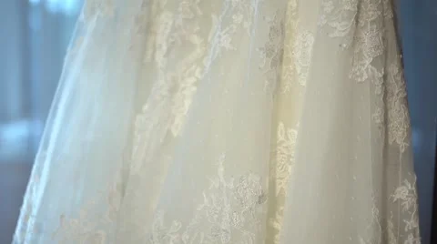 Wedding Dress Stock Footage 43566260