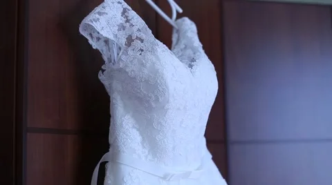 Wedding dress Stock Footage 44273687