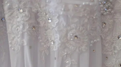 Wedding dress Stock Footage 45833645