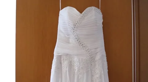 Wedding dress Stock Footage 45833700
