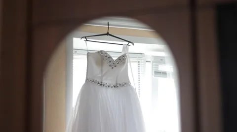 Wedding Dress Video stock 47363217