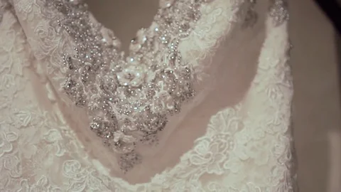 Wedding Dress Stock Footage 71786651