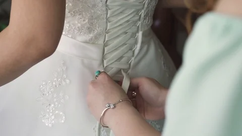 Wedding dress Stock Footage