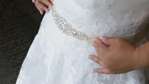 Wedding Dress Stock Footage 104767168