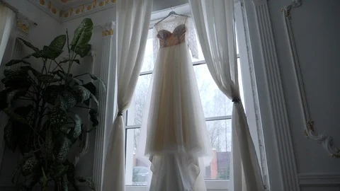 Wedding dress Video stock 106771093