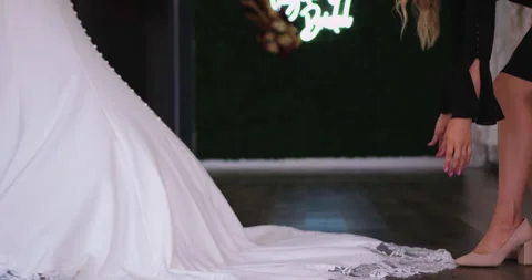 Wedding Dress Stock Footage 320358269