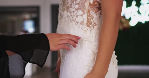 Wedding Dress Stock Footage 320358368