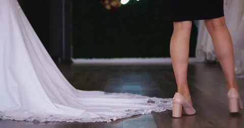 Wedding Dress Stock Footage 320358380