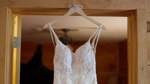 Wedding Dress Stock Footage 333697592