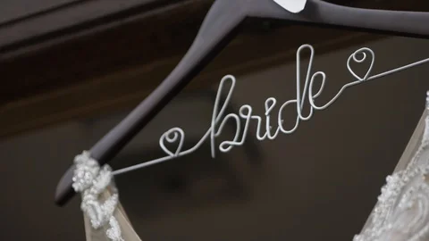 Wedding Dress Outside Stock Footage 123711243