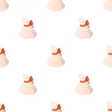Wedding dress pattern seamless vector Stock Illustration