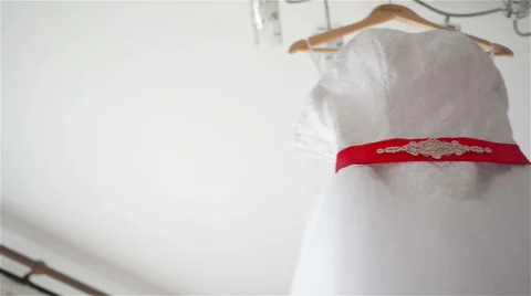 Wedding dress tracking Stock Footage 60124330