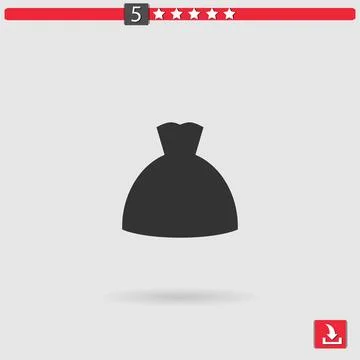 Wedding dress vector icon Stock Illustration