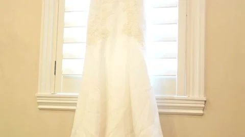 Wedding dress window Stock-Footage 52970604
