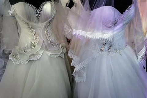 Wedding Dresses Stock Photos