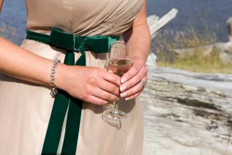 Wedding, drinking Stock Photos