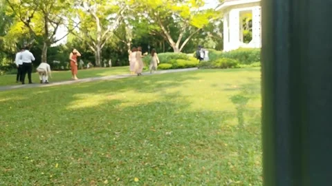 Wedding event in Garden Stock Footage 156306298