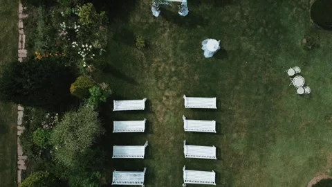 Wedding exit registration area Stock Footage 274340954