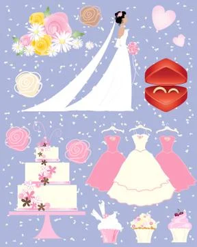 Wedding fair Illustrazione stock