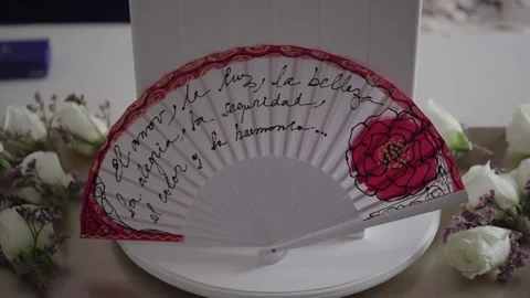 Wedding Fan 스톡 동영상 156834407