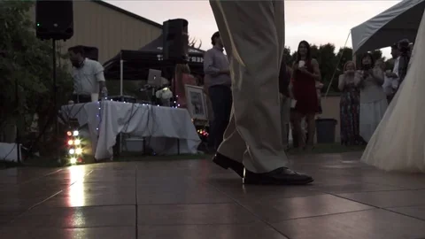 Wedding - Father of the bride dance Stock Footage 70508693