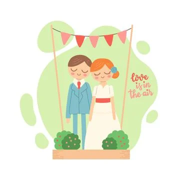 Wedding figure on cake couple vector illustration Stock Illustration