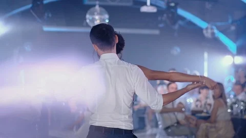 Wedding. First Dance Of The Newlyweds. Video stock 111784154