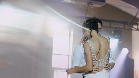 Wedding. First Dance Of The Newlyweds. Video stock 111784224