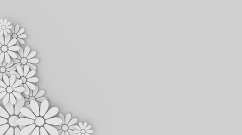 Wedding floral background with place for text Video stock 42312176