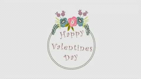 Wedding Floral Title Elements Video stock 169996716