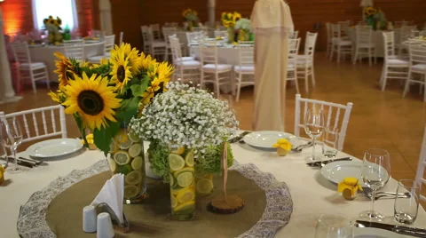 Wedding floristics in a rustic style Stock Footage 67507441