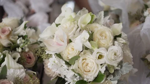 Wedding Flower Bouquet Stock Footage 122533151
