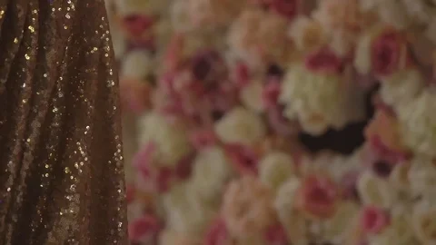 Wedding flower decor Stock Footage 79446932
