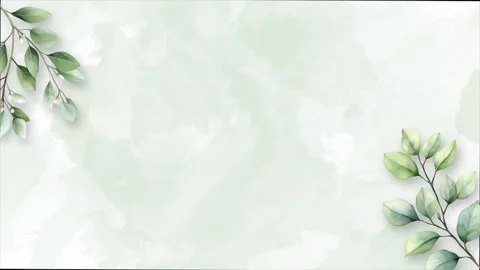 Wedding flower watercolor composition frame Stock Footage 303412999