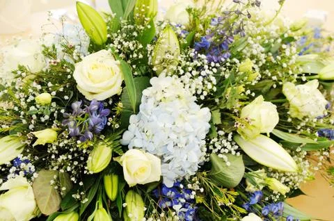 Wedding flowers closeup Stock Photos