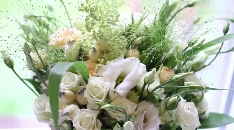 Wedding Flowers Stock Footage 43191988