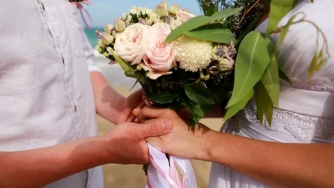 Wedding flowers Stock Footage 87341074