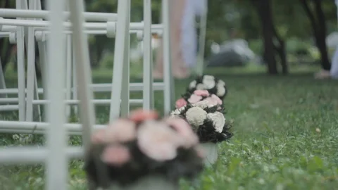 Wedding flowers Stock Footage 89268400