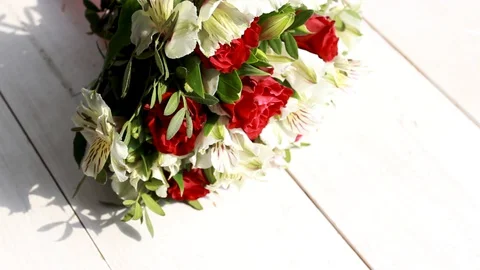 Wedding flowers Video stock 129070192