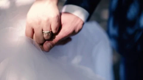 Wedding footage hands 스톡 동영상 82792599