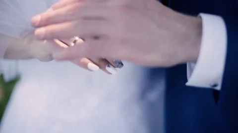 Wedding footage hands 스톡 동영상 82792691