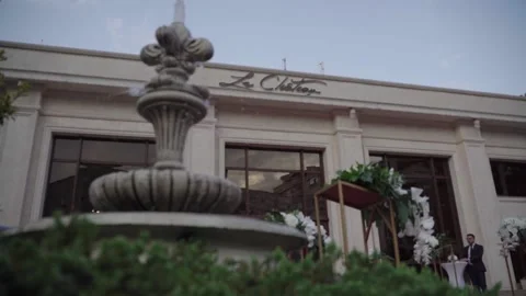 Wedding Fountain Stock Footage 156834310