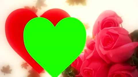 Wedding Framed Heart Stock Footage 49689551