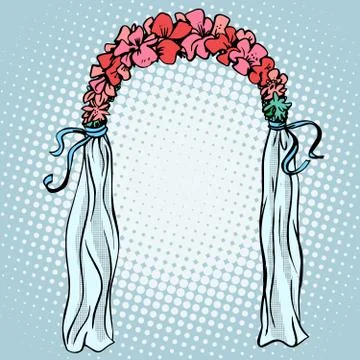 Wedding gate for the betrothal Stock Illustration