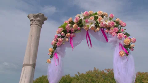 Wedding gazebo Stock Footage 31207188