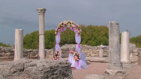 Wedding gazebo Stock Footage 31207327